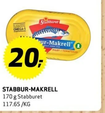 Bunnpris STABBUR-MAKRELL tilbud