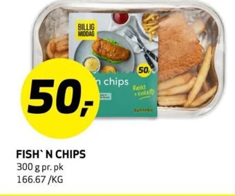 Bunnpris FISH`N CHIPS tilbud
