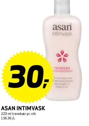 Bunnpris ASAN INTIMVASK tilbud