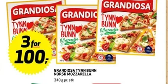 Bunnpris GRANDIOSA TYNN BUNN NORSK MOZZARELLA tilbud