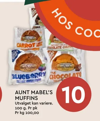 Coop Mega Aunt mabel's muffins tilbud