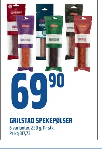 Coop Obs Grilstad spekepølser tilbud