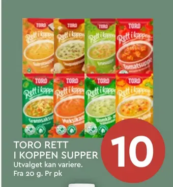 Coop Mega Toro rett i koppen supper tilbud