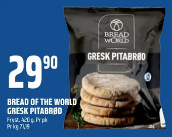 Coop Obs Bread of the world gresk pitabrød tilbud