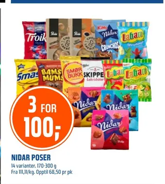 Coop Obs Nidar poser tilbud