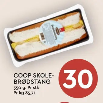 Coop Mega Coop skolebrødstang tilbud