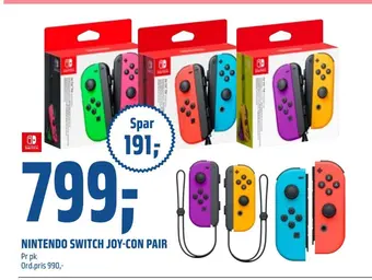 Coop Obs Nintendo switch joy-con pair tilbud
