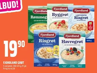 Coop Obs Fjordland grøt tilbud