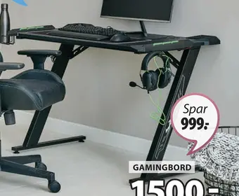 JYSK Lindholm gamingbord tilbud