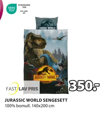 JYSK Jurassic world sengesett tilbud