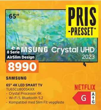 POWER 65 4k led smart tv tilbud