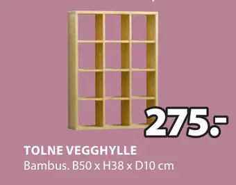JYSK Tolne vegghylle tilbud
