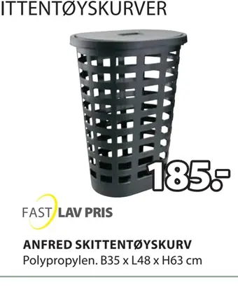 JYSK Anfred skittentøyskurv tilbud