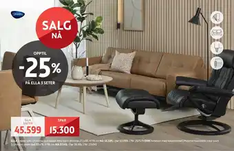 Bohus Ella 3 seter sofa tilbud