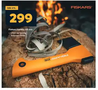 Megaflis Fiskars turøks x5 xxs tilbud