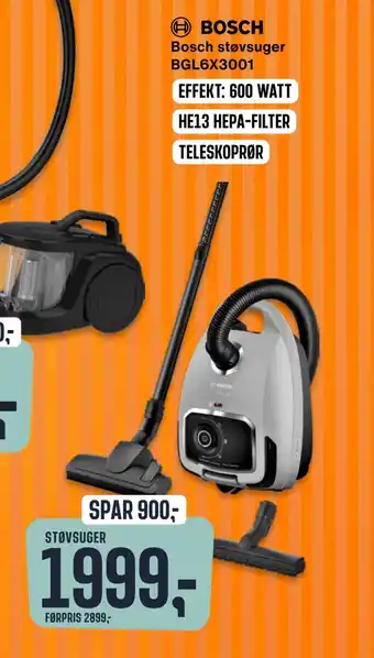 Skousen Bosch støvsuger bgl6x3001 tilbud