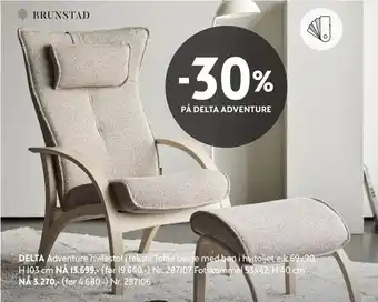 Bohus Delta adventure hvilestol tilbud