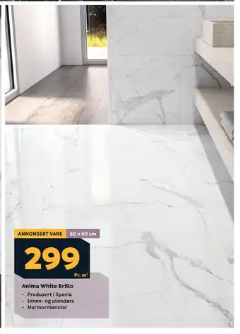 Megaflis Anima white brillo tilbud