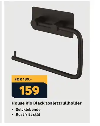 House rio black toalettrullholder