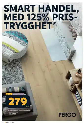 Megaflis Pergo laminatgulv torekov seaside oak tilbud