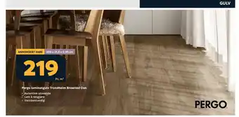 Megaflis Pergo laminatgulv trondheim browned oak tilbud