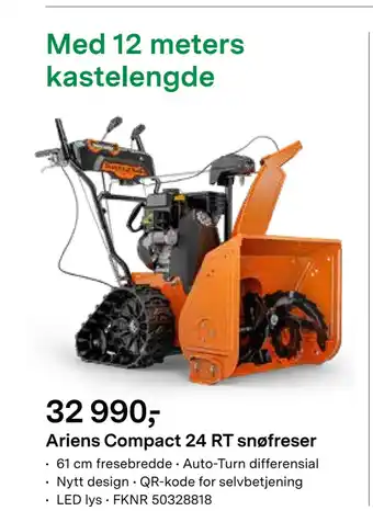 Felleskjøpet Ariens compact 24 rt snøfreser tilbud