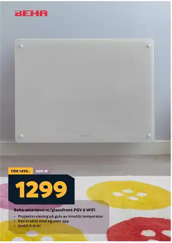 Megaflis Beha smartovn m/glassfront pgv 6 wifi tilbud