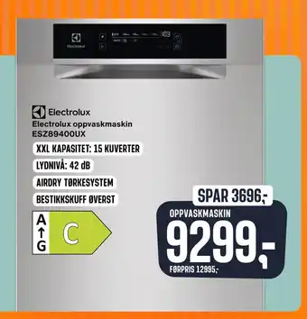 Skousen Electrolux oppvaskmaskin esz89400ux tilbud