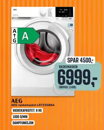 Skousen Aeg vaskemaskin lr722g86a tilbud
