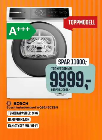 Skousen Bosch tørketrommel wqb245cesn tilbud