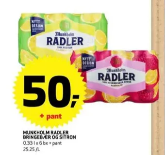 Bunnpris Radler øl tilbud