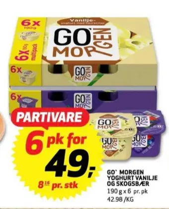 Bunnpris Go morgen yoghurt tilbud