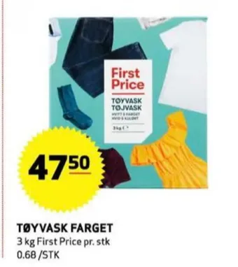 Bunnpris First price vaskepulver tilbud