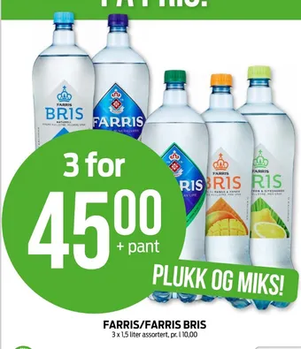 Kiwi Farris mineralvann tilbud