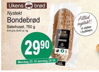 Joker Bakehuset brød tilbud