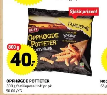 Bunnpris Hoff potetprodukter tilbud