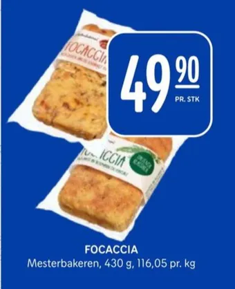 Rema 1000 Mesterbakeren focaccia tilbud