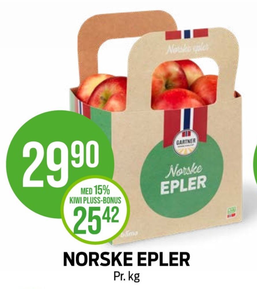 Kiwi Gartner epler tilbud