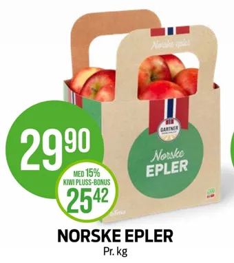 Kiwi Gartner epler tilbud