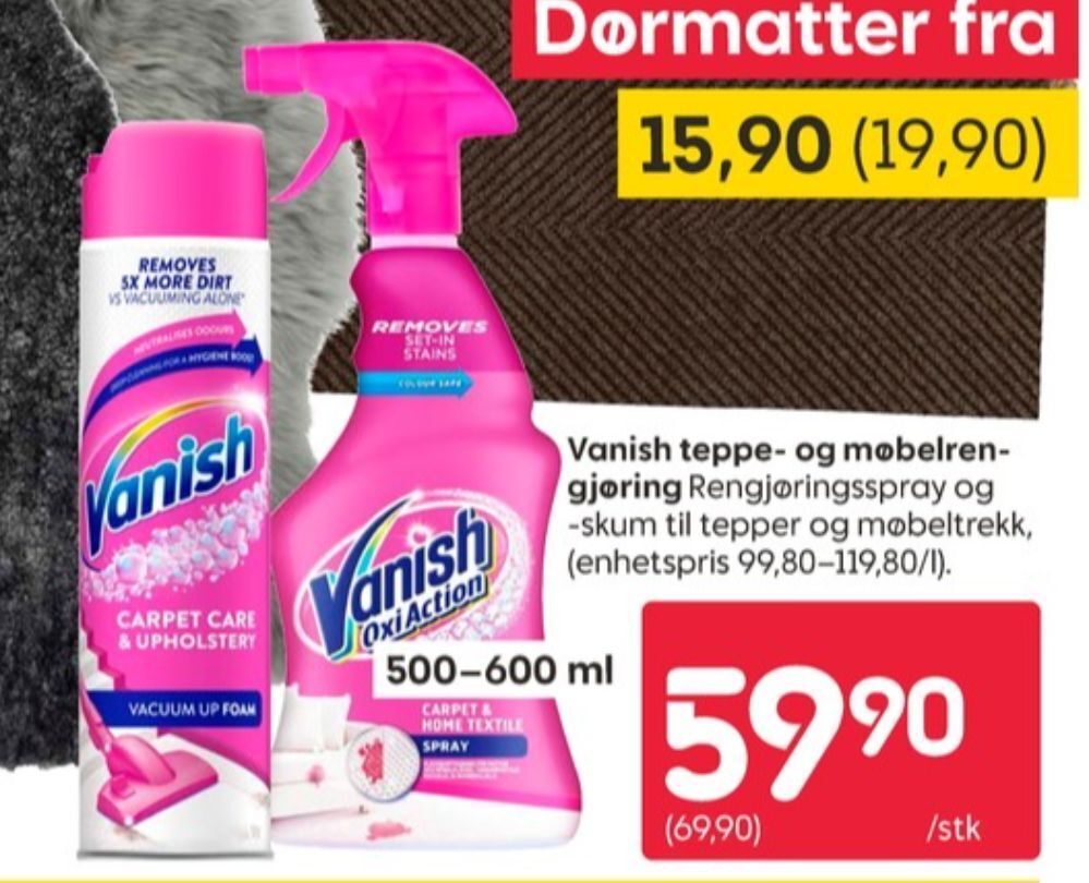 Rusta Vanish forbehandler tilbud