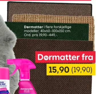 Rusta Ukjent dørmatte tilbud