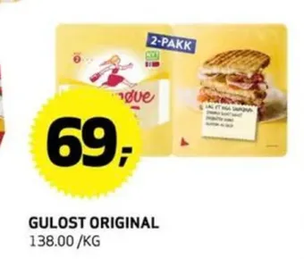 Bunnpris Synnøve finden gulost tilbud