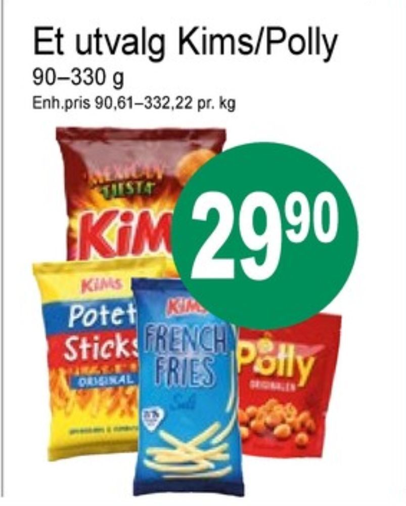 Joker Kims chips tilbud