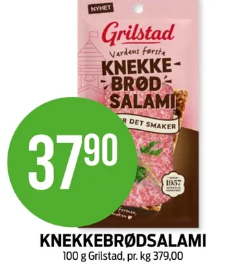 Kiwi Grilstad salami knekkebrød tilbud