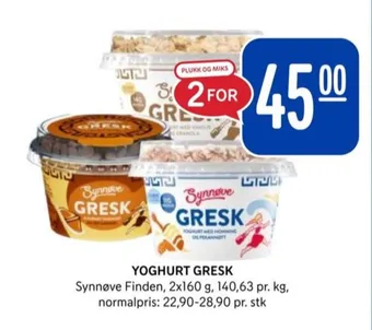 Rema 1000 Synnøve finden yoghurt tilbud