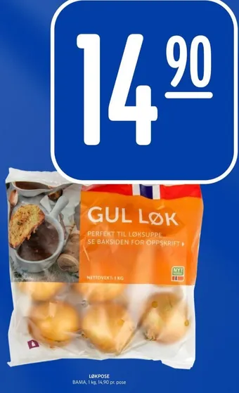 Rema 1000 Bama løk tilbud