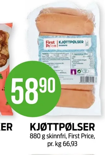 Kiwi First price kjøttpølser tilbud
