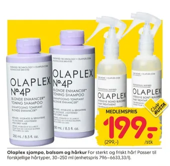 Rusta Olaplex shampoo tilbud