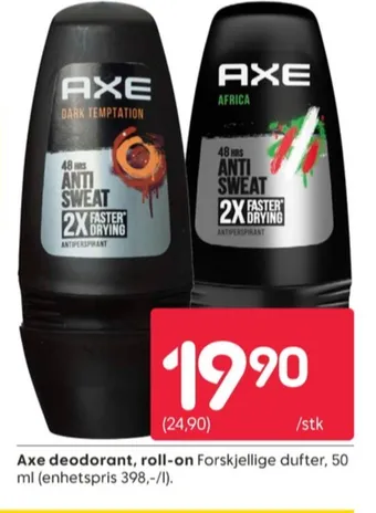 Rusta Axe roll-on tilbud