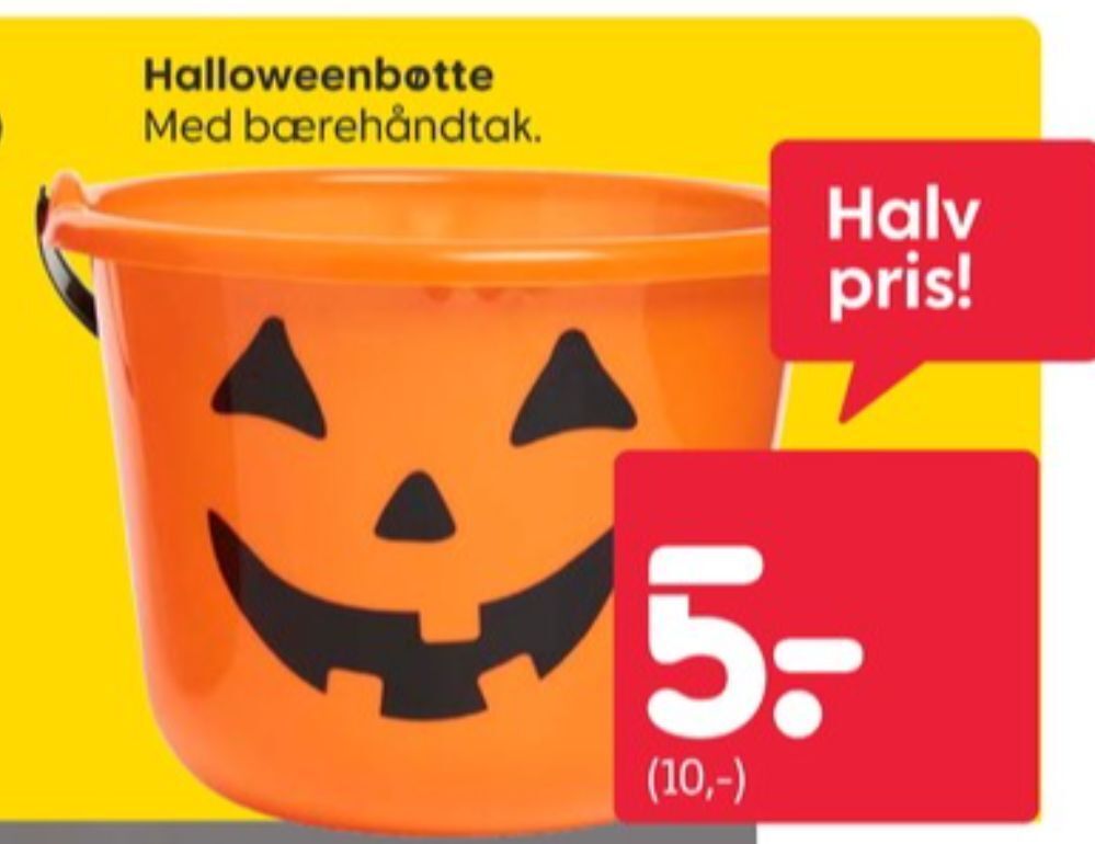 Rusta Ukjent halloweenbøtte tilbud